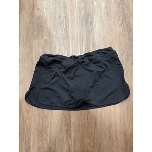 Athleta Black Athletic Skirt‎ Shorts Built-in Liner Women's XL